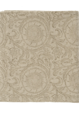 Botanique Block Print Tablecloth, Natural 104x60