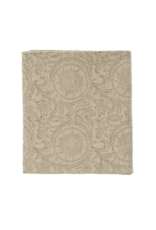 Botanique Block Print Tablecloth, Natural 104x60
