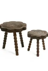 Scallop Top Bobbin Leg Table
