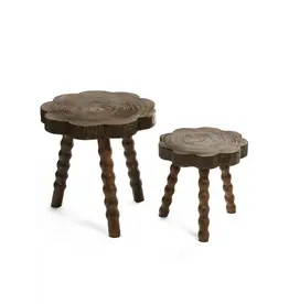 Scallop Top Bobbin Leg Table