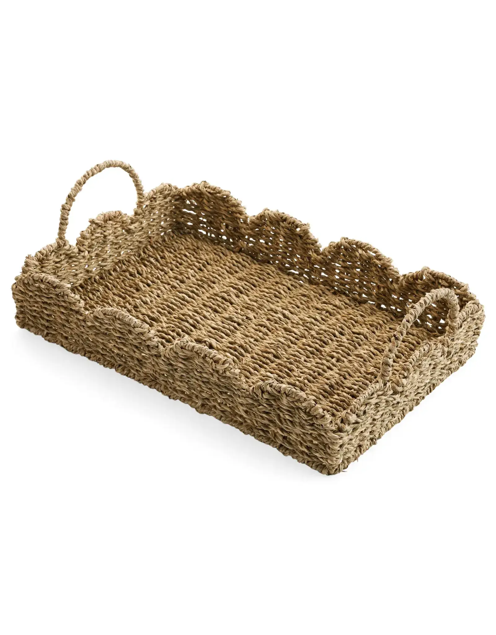 Seagrass Scallop Edge Tray
