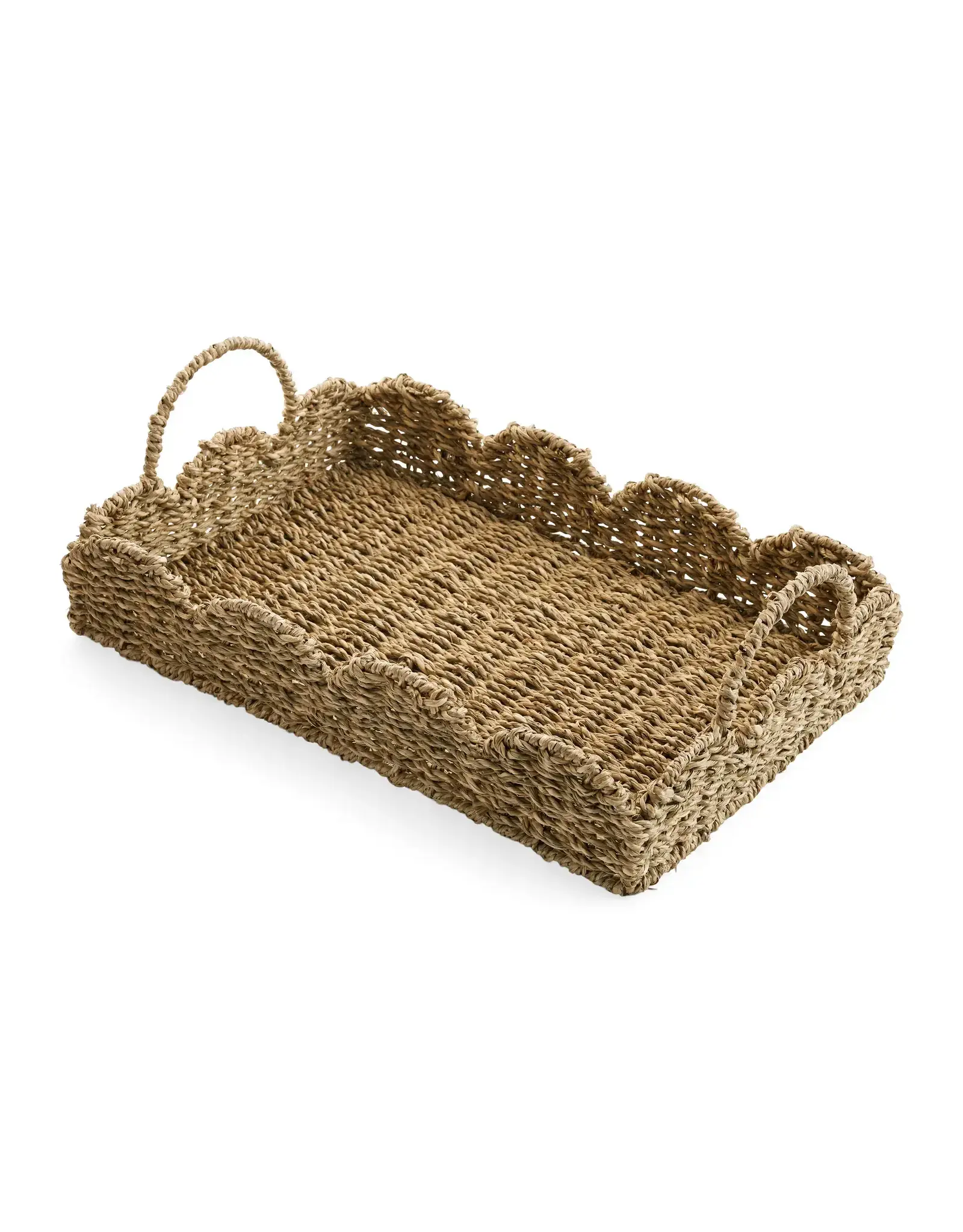 Seagrass Scallop Edge Tray
