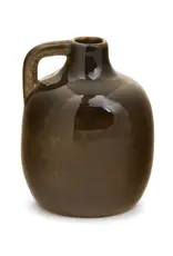 Ceramic Dark Brown Bud Vase