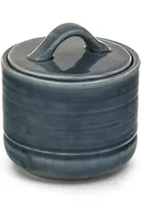 Ceramic Sugar Jar w/ Lid, Blue