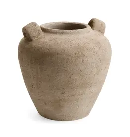 Cement Vase Urn w/ Handles