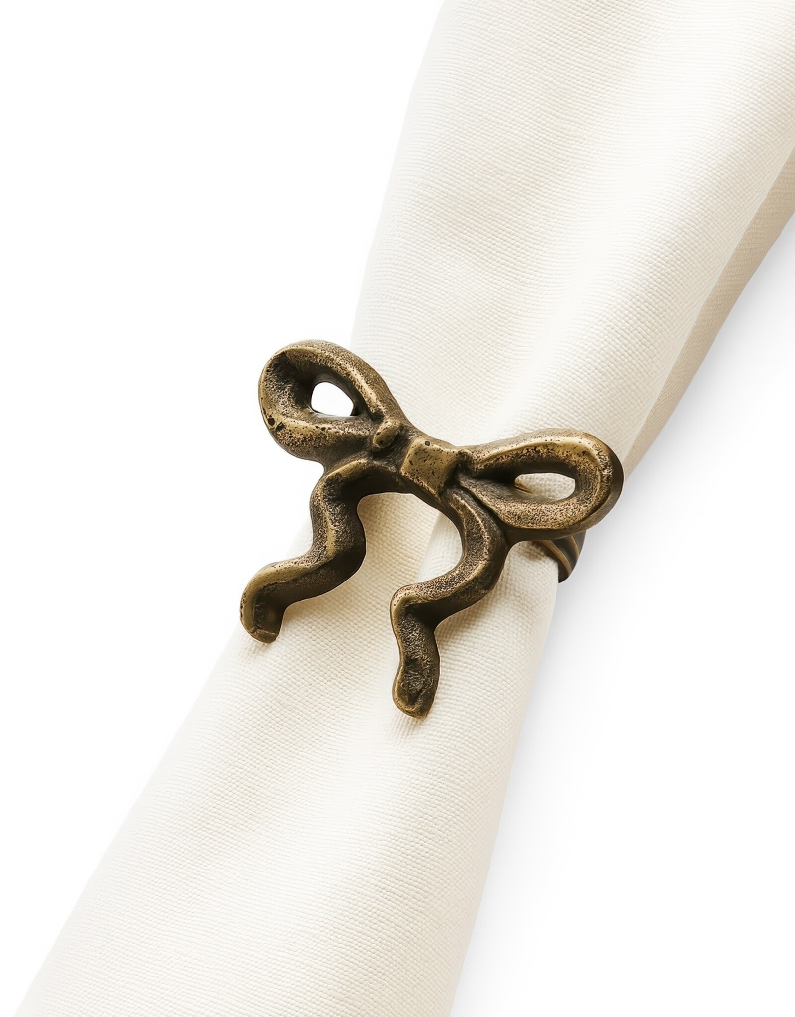 Iron Bow Napkin Rings, S/4