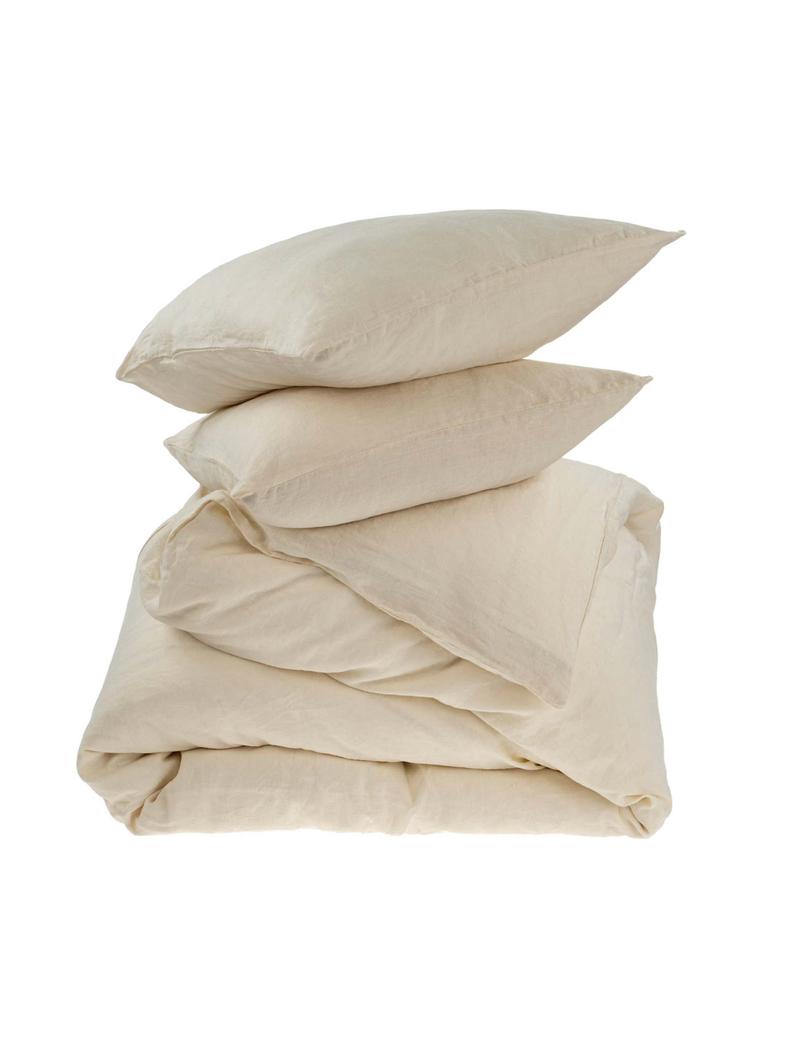 Reverie Linen Duvet Set - Ivory, King