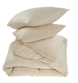Reverie Linen Duvet Set - Ivory, King