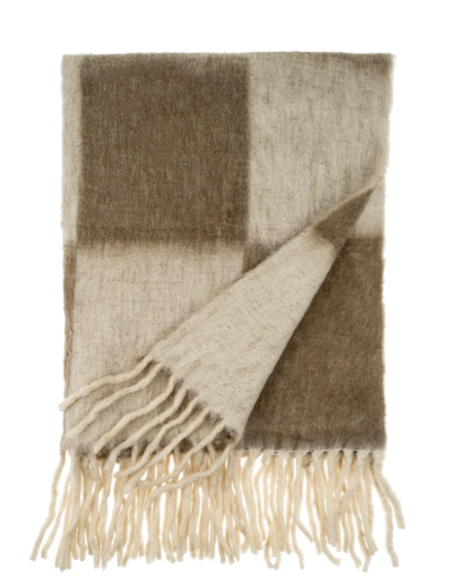 Checkerboard Throw, Taupe