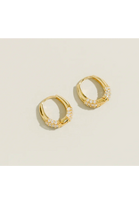 Zirconia Oval Hoops
