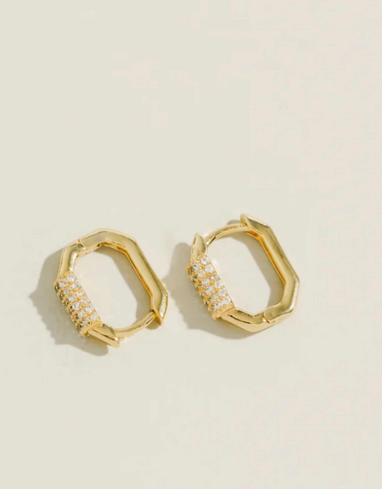 Octagonal Zirconia Hoops