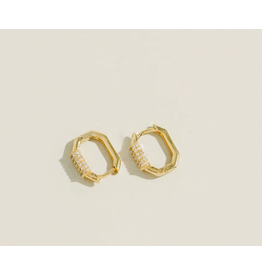 Octagonal Zirconia Hoops