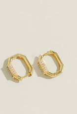 Octagonal Zirconia Hoops