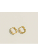 Octagonal Zirconia Hoops