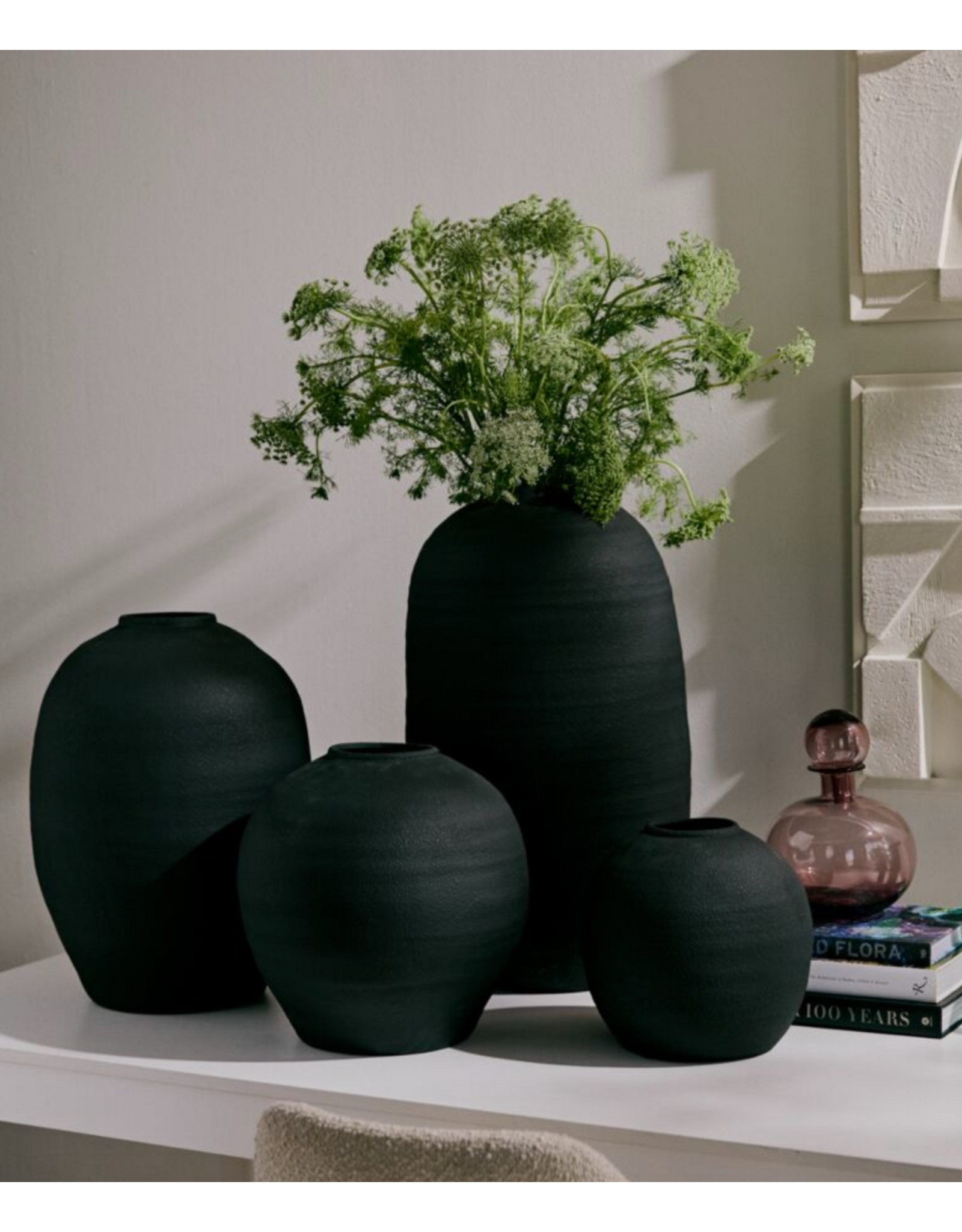 Konos Vase,  Tall Black 16"x28"