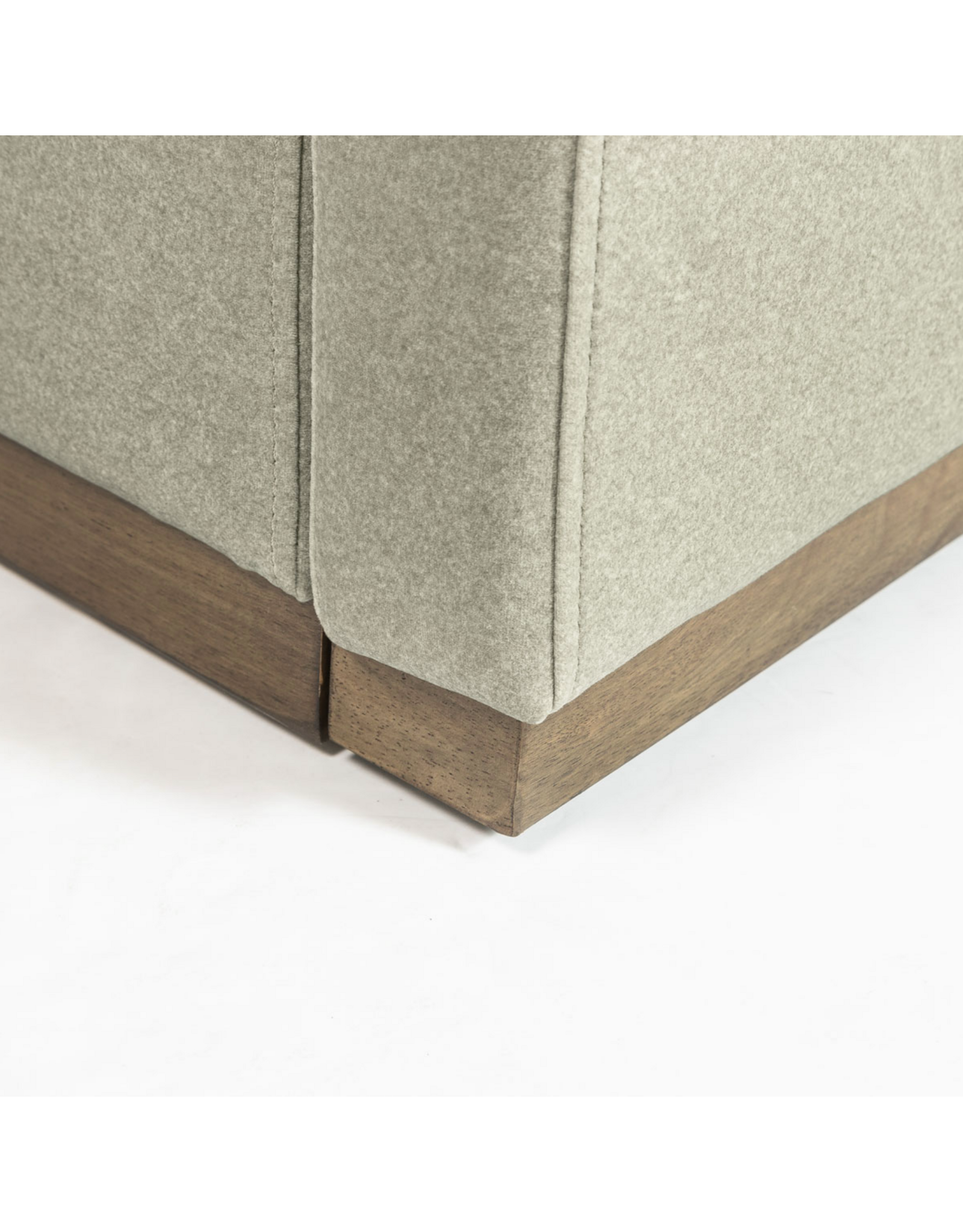 Faye King Bed Storage  - Velvet Sandstorm