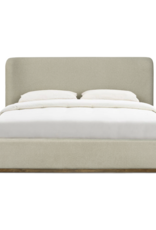 Faye King Bed Storage  - Velvet Sandstorm
