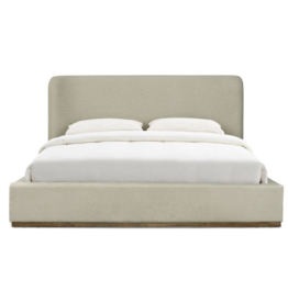 Faye King Bed Storage  - Velvet Sandstorm