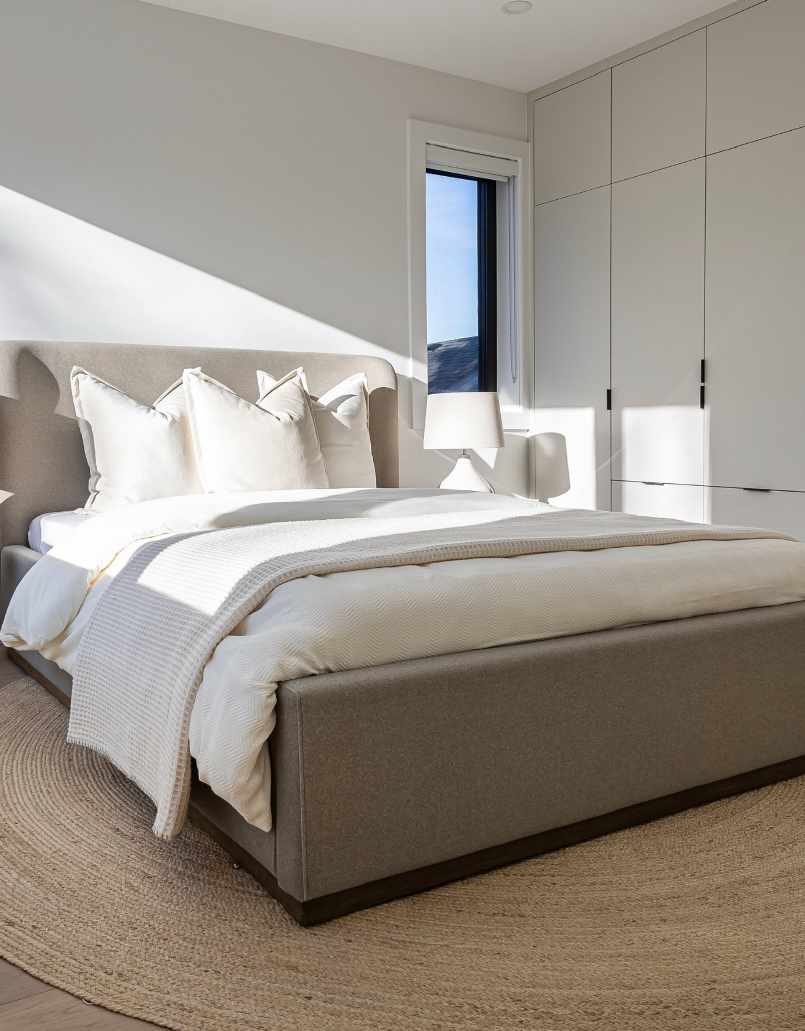 Faye King Bed Storage  - Velvet Sandstorm