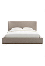 Faye King Bed Storage  - Perfect Taupe