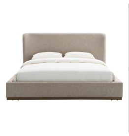 Faye King Bed Storage  - Perfect Taupe