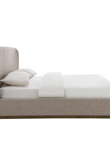 Faye King Bed Storage  - Perfect Taupe