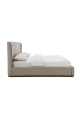 Faye King Bed Storage  - Perfect Taupe