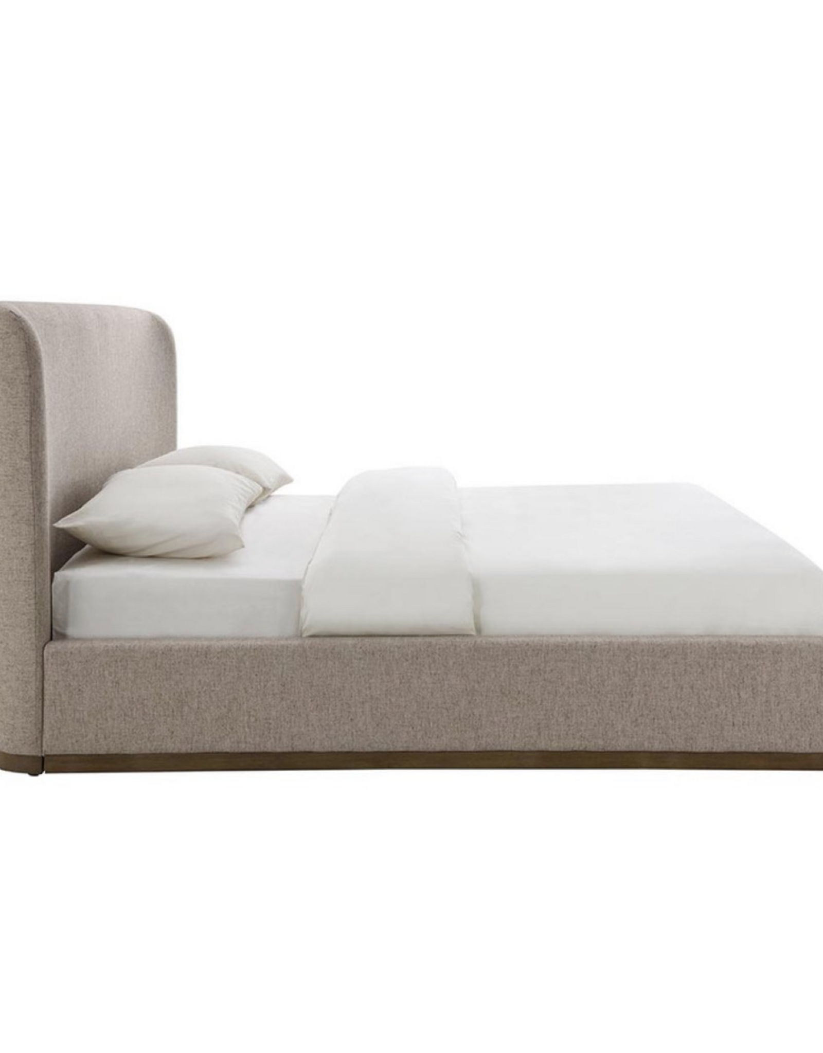 Faye King Bed Storage  - Perfect Taupe