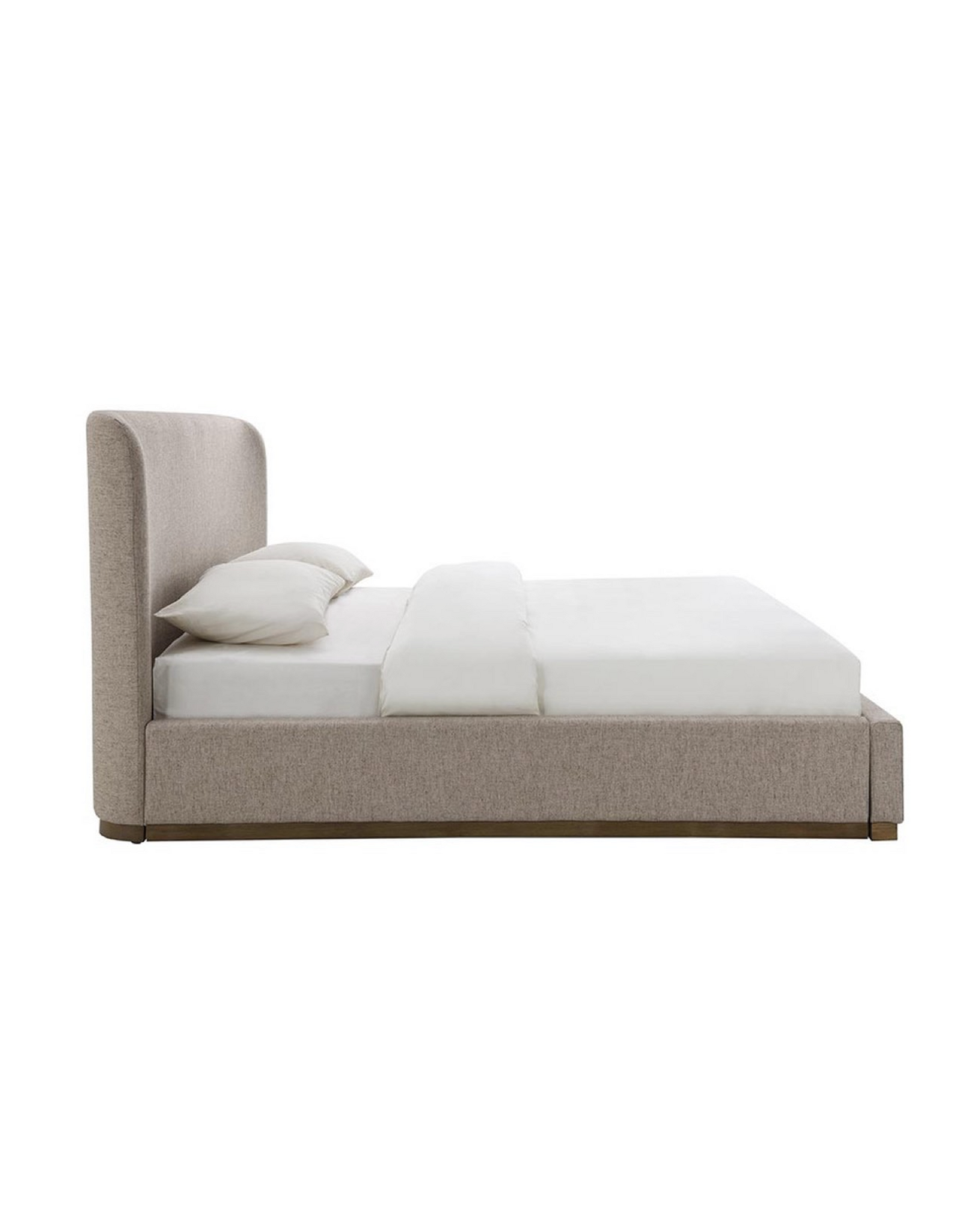 Faye King Bed Storage  - Perfect Taupe