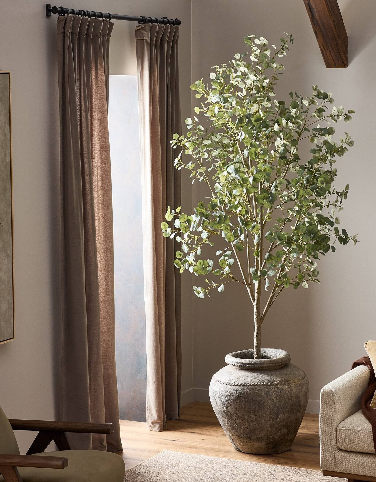 Faux Eucalyptus Tree 9'