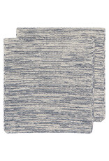 Midnight Blue Knit Dishcloths S/2