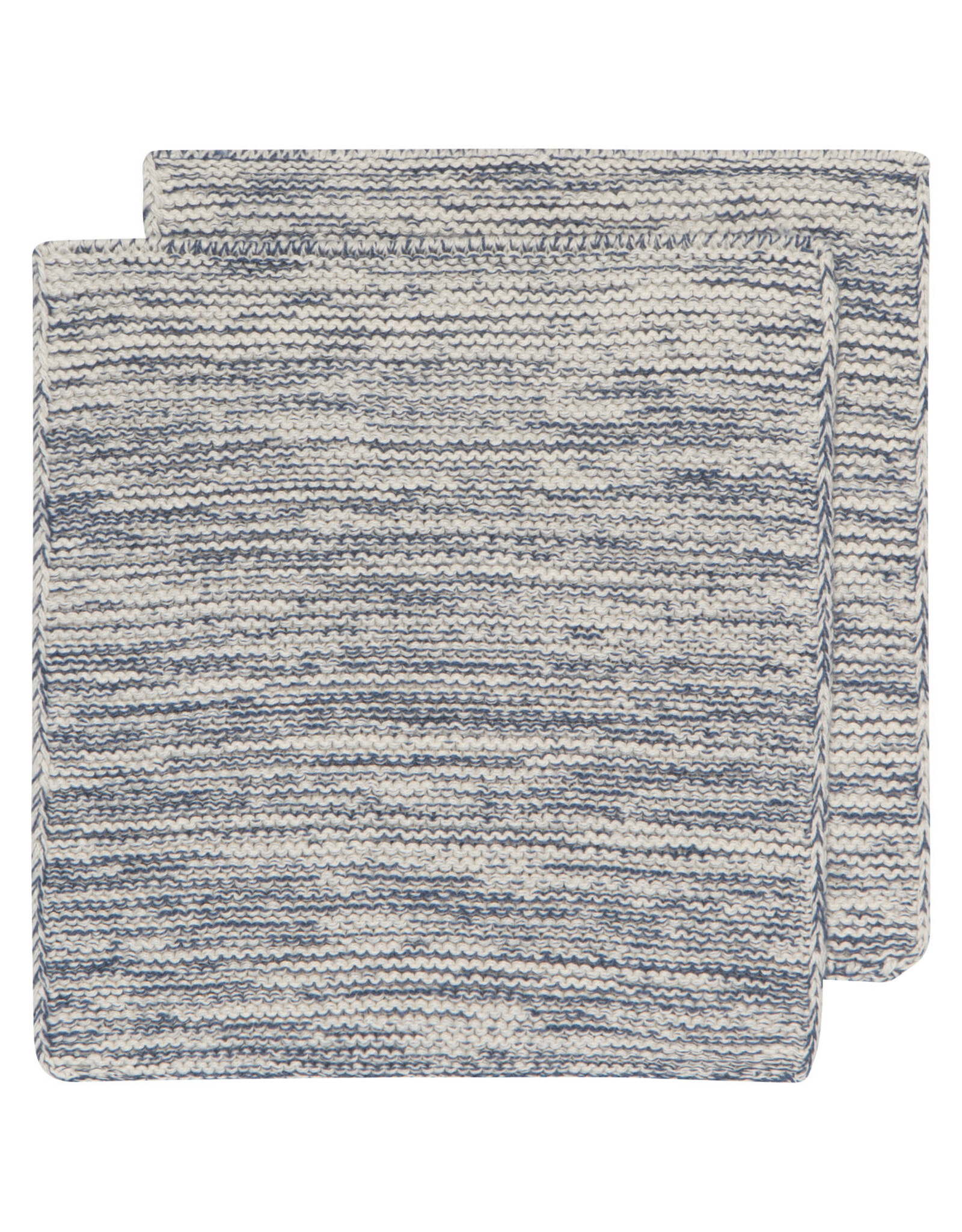 Midnight Blue Knit Dishcloths S/2