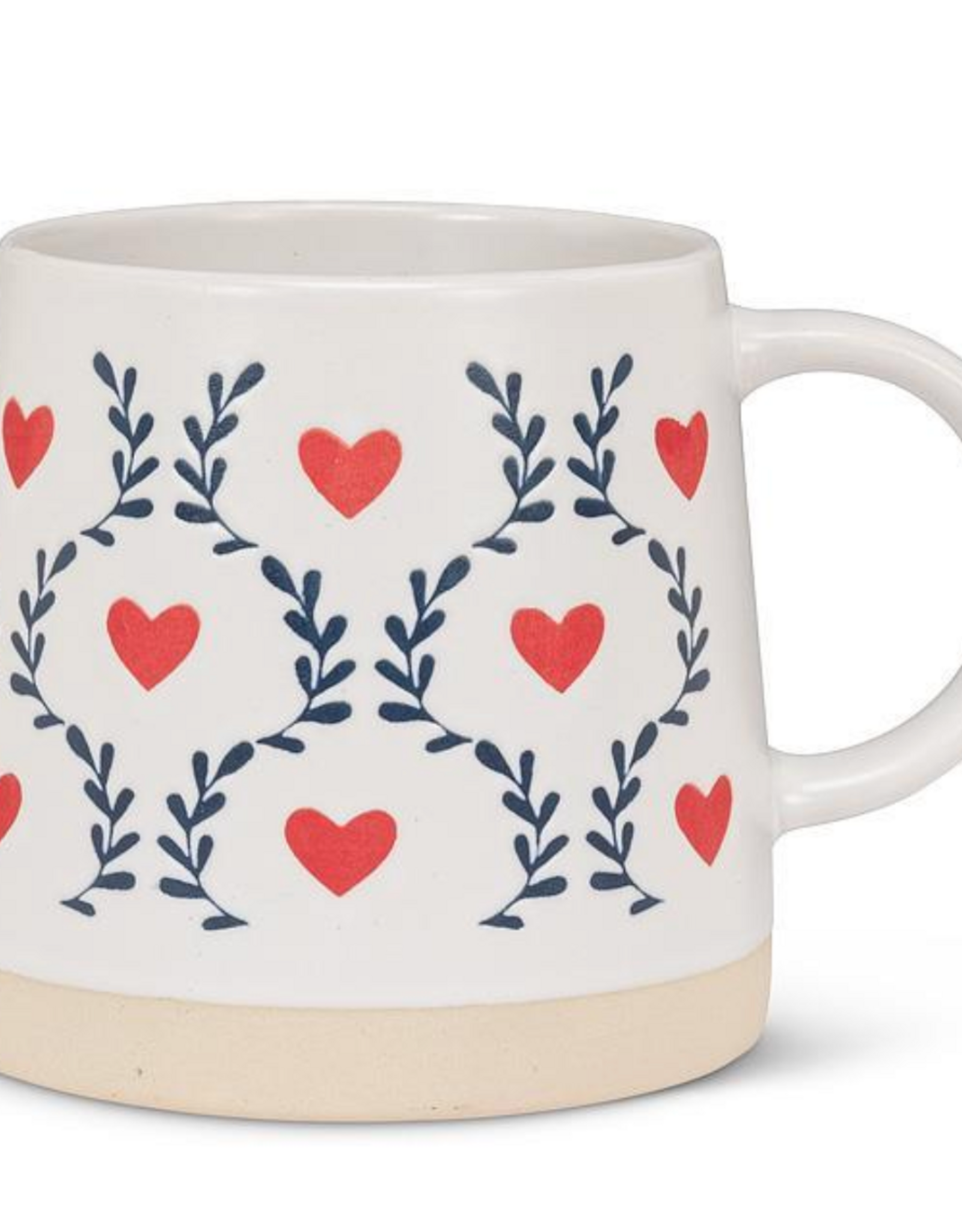 Mug with Scandi Hearts & Leaves