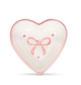 Small Heart Dish with Bows