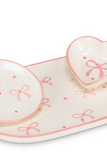 Small Heart Dish with Bows