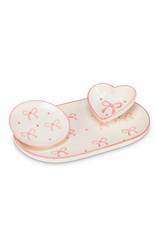 Small Heart Dish with Bows