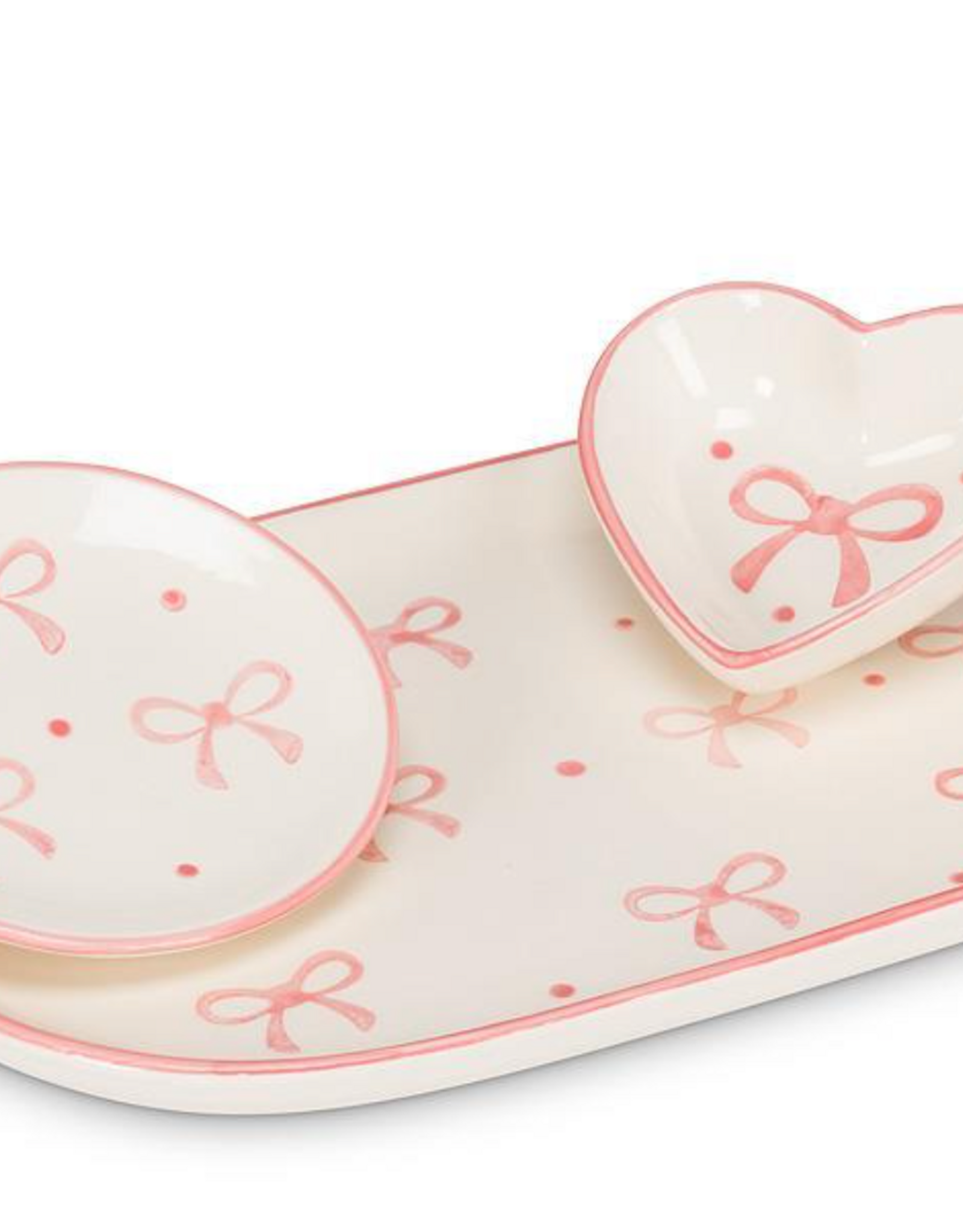 Small Heart Dish with Bows