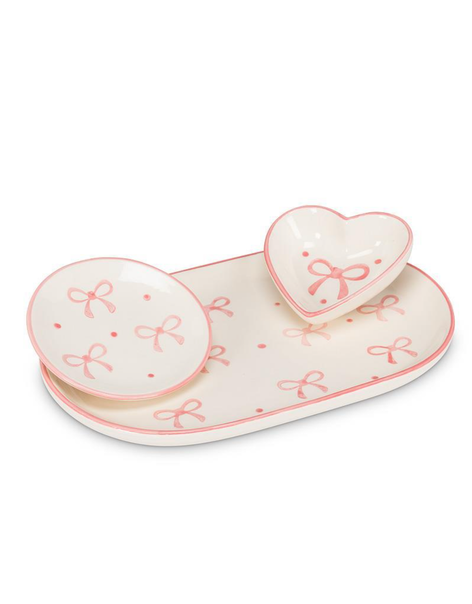 Small Heart Dish with Bows