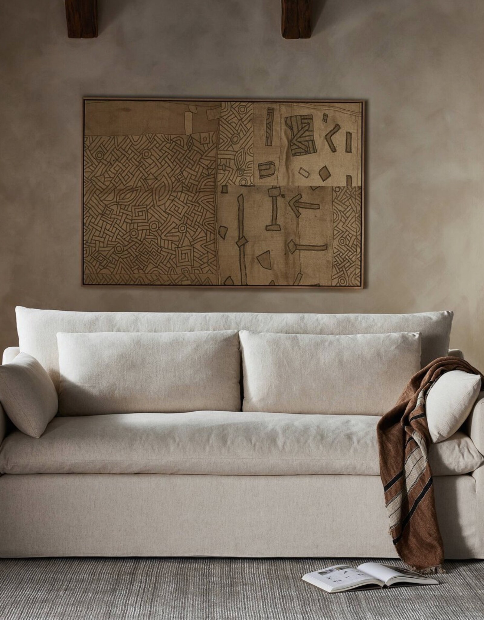 Zadie Sofa, Newcastle Natural  - 88"