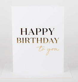 Happy Birthday to You