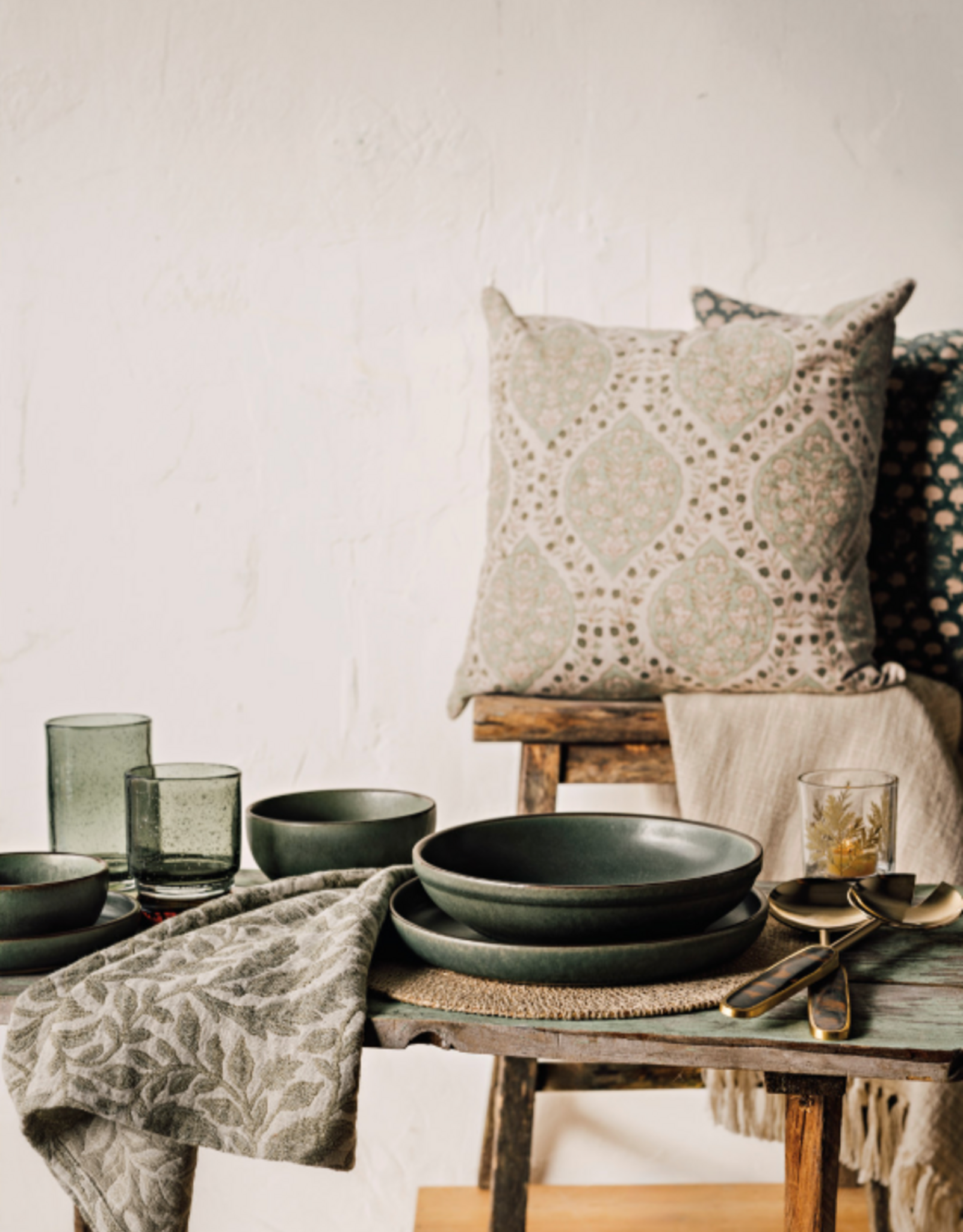 Ogee Block Print Pillow 20 x 20 inch