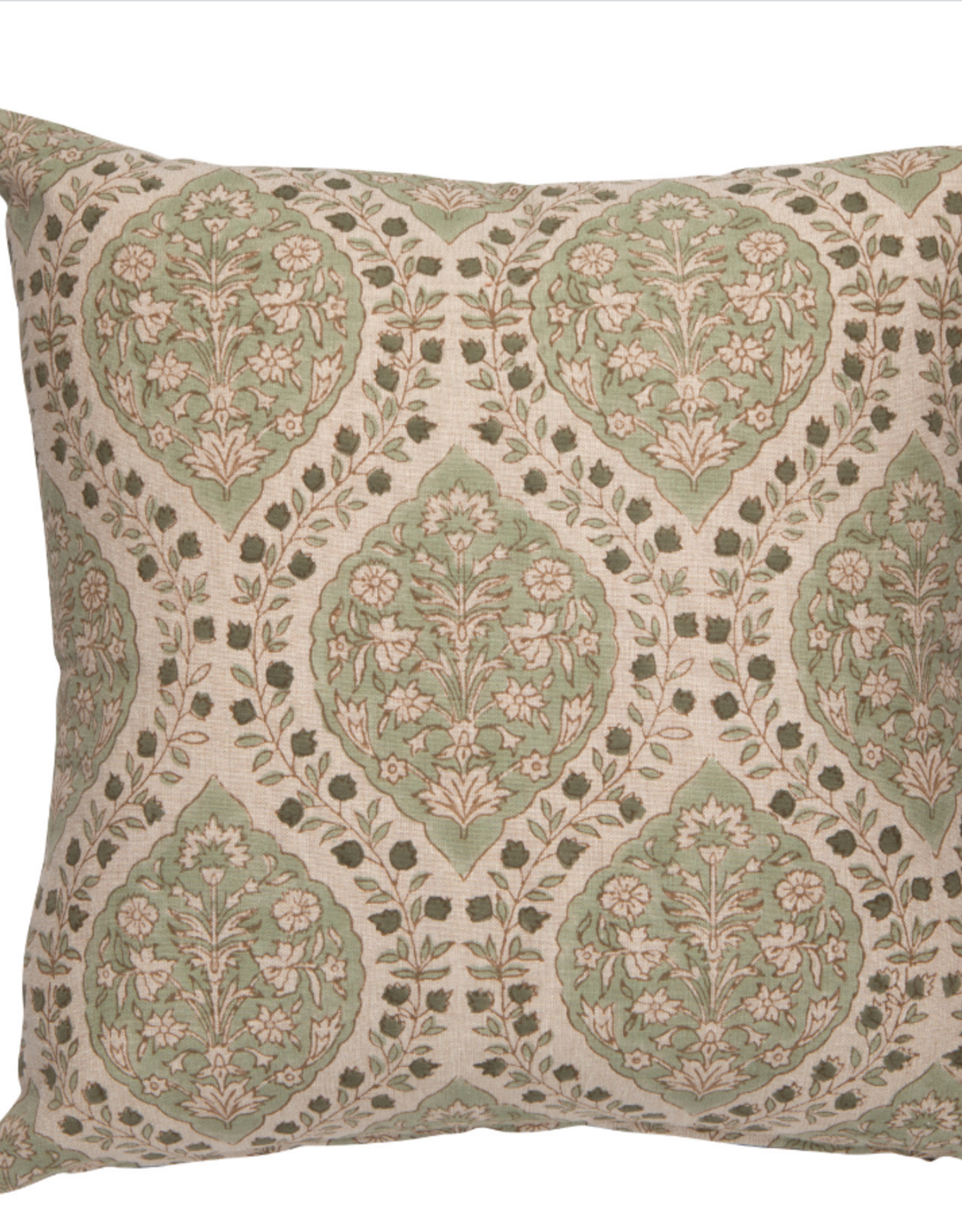 Ogee Block Print Pillow, 20x20