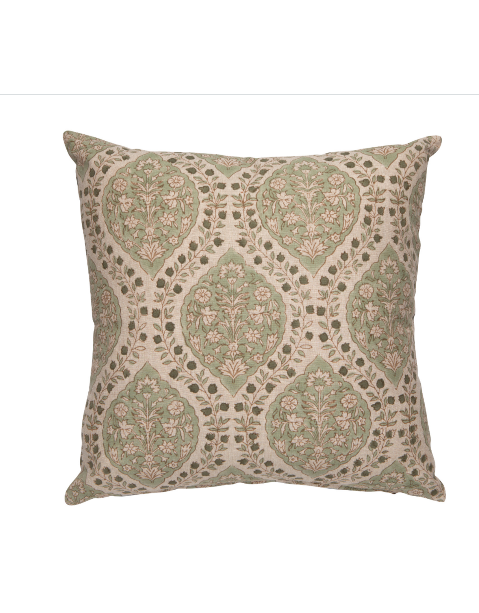 Ogee Block Print Pillow, 20x20