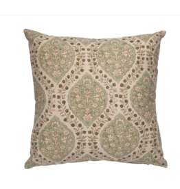 Ogee Block Print Pillow, 20x20