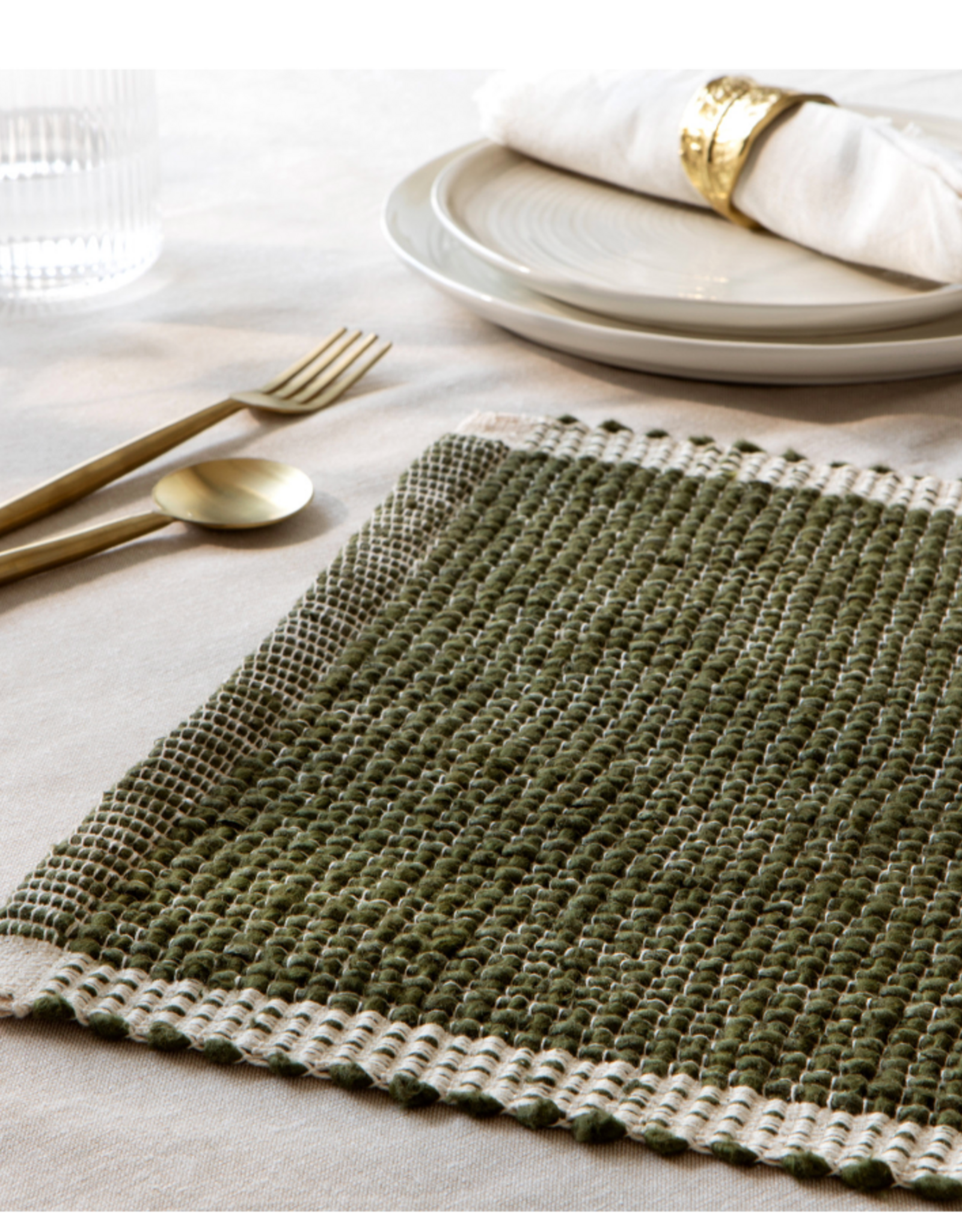 Lattice Placemat - Olive