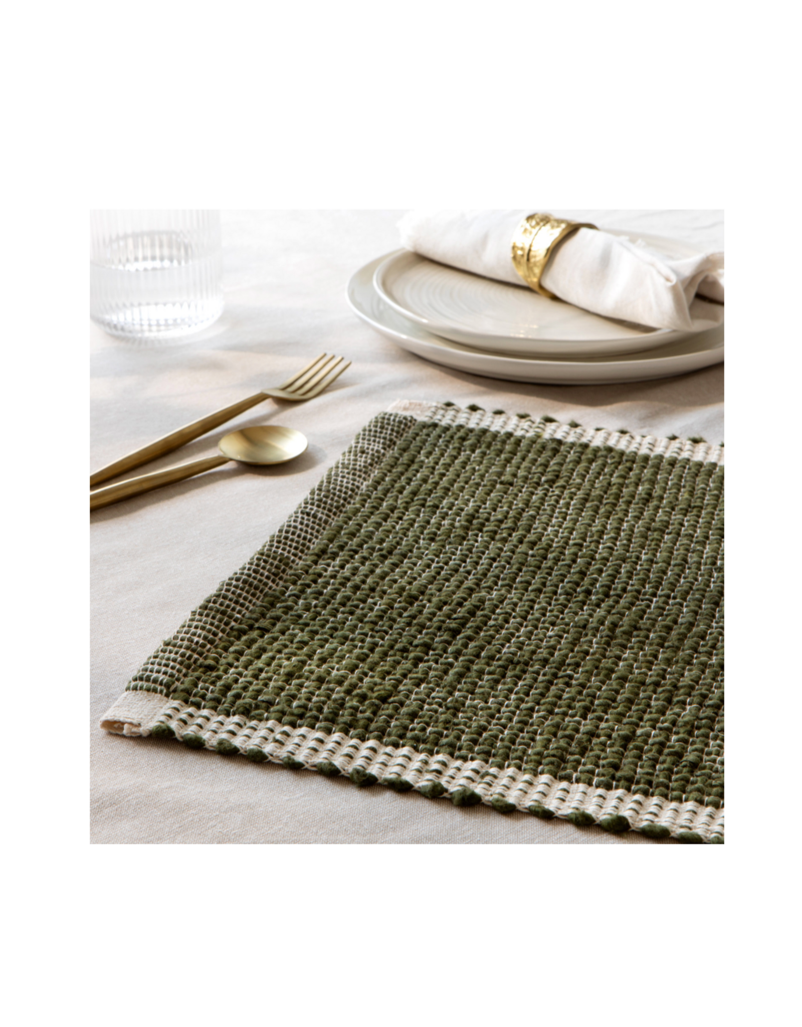 Lattice Placemat - Olive