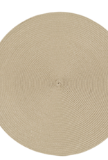 Disko Light Taupe Round Placemat
