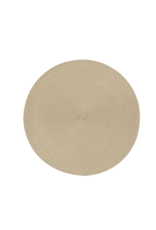 Disko Light Taupe Round Placemat