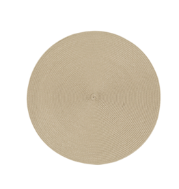 Disko Light Taupe Round Placemat
