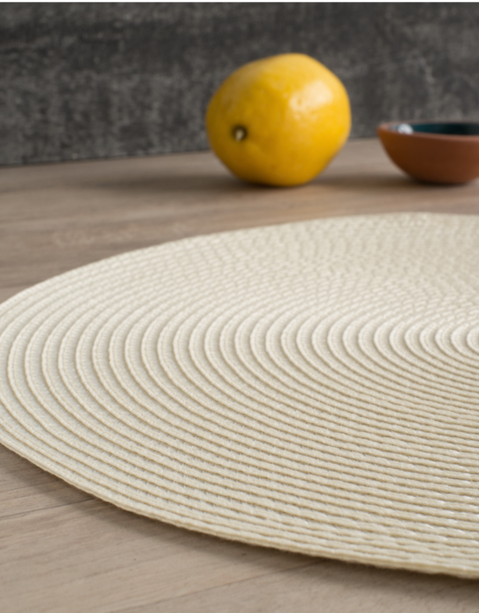 Disko Ivory Round Placemat